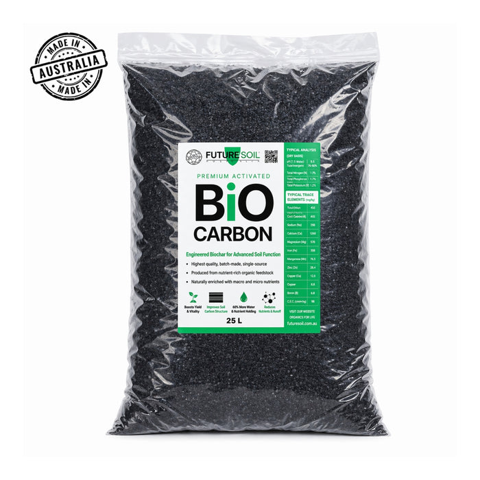 BIOCARBON - Premium Biochar (Engineered Carbon for Soil) 25L