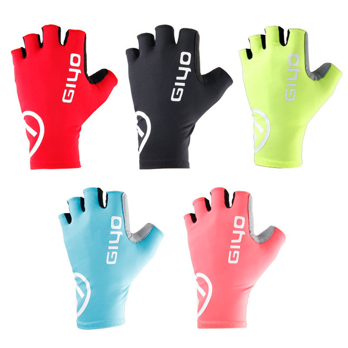 Black Lycra Triathlon Cycling Gloves - Accessories