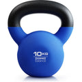 Blue Cast Iron Dumbbell 10KG for Home Gym Strength Training - Accessories - alternate view