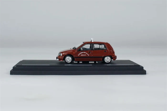 BMC 1:64 Charade Beijing Taxi 2025 HEC Red Diecast Model Car