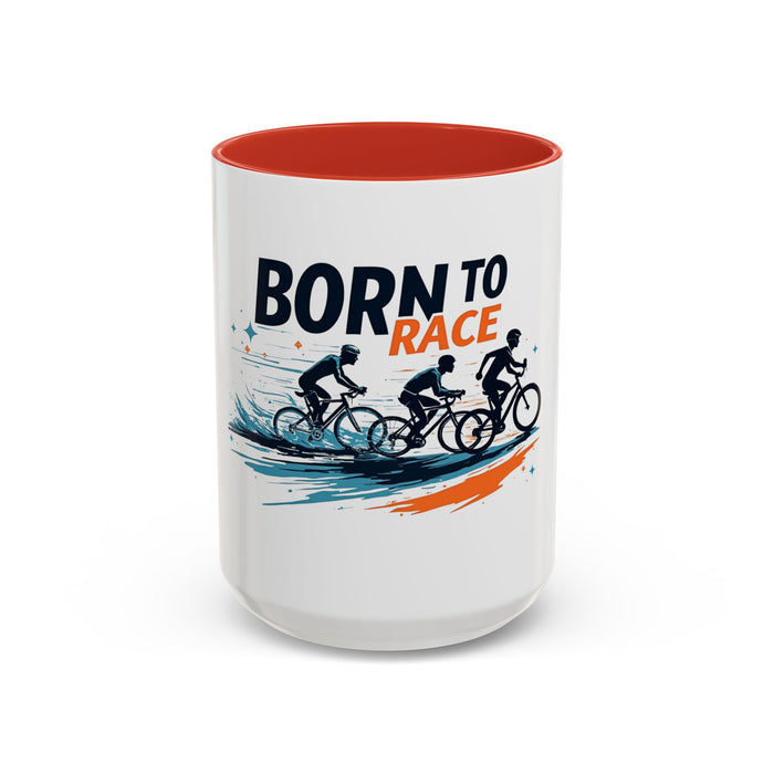 Born to Race Ceramic Cycling Mug - size chart