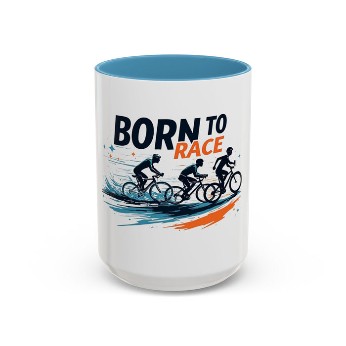 Born to Race Ceramic Cycling Mug - size chart