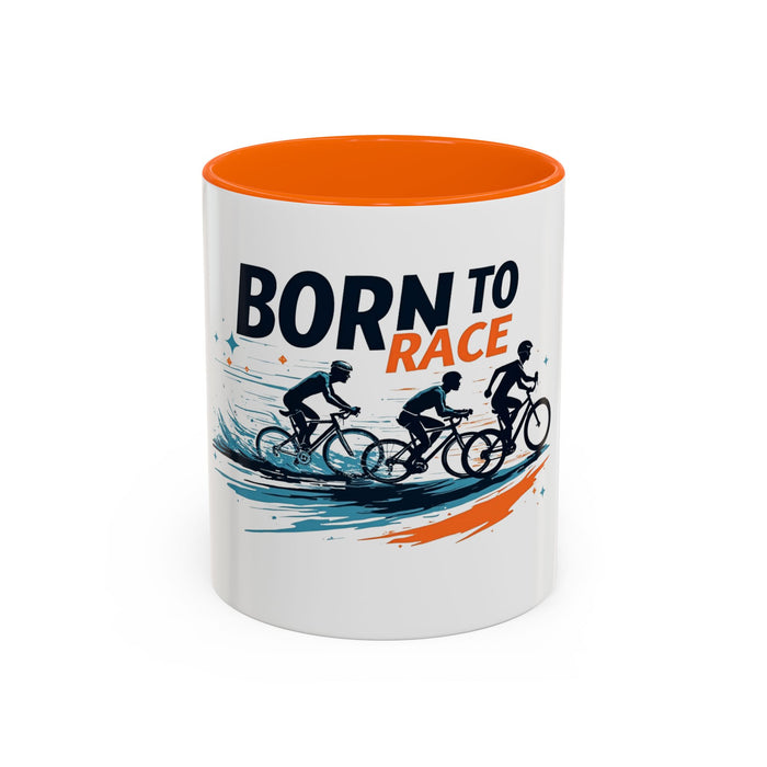 Born to Race Ceramic Cycling Mug - size chart