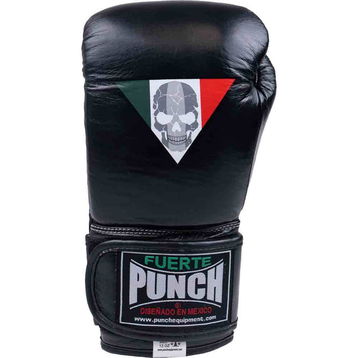 BOXING GLOVES - Mexican LUCKY 13 - Velcro 16oz - WHITE,BLACK,GREEN
