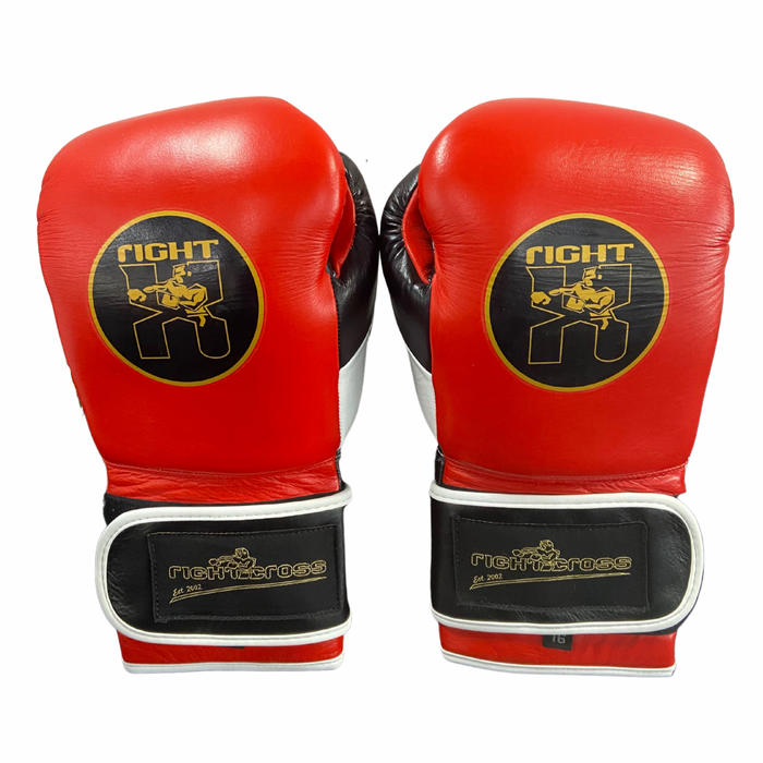 BOXING GLOVES - Rightcross Elite Leather 16oz RED | BLACK