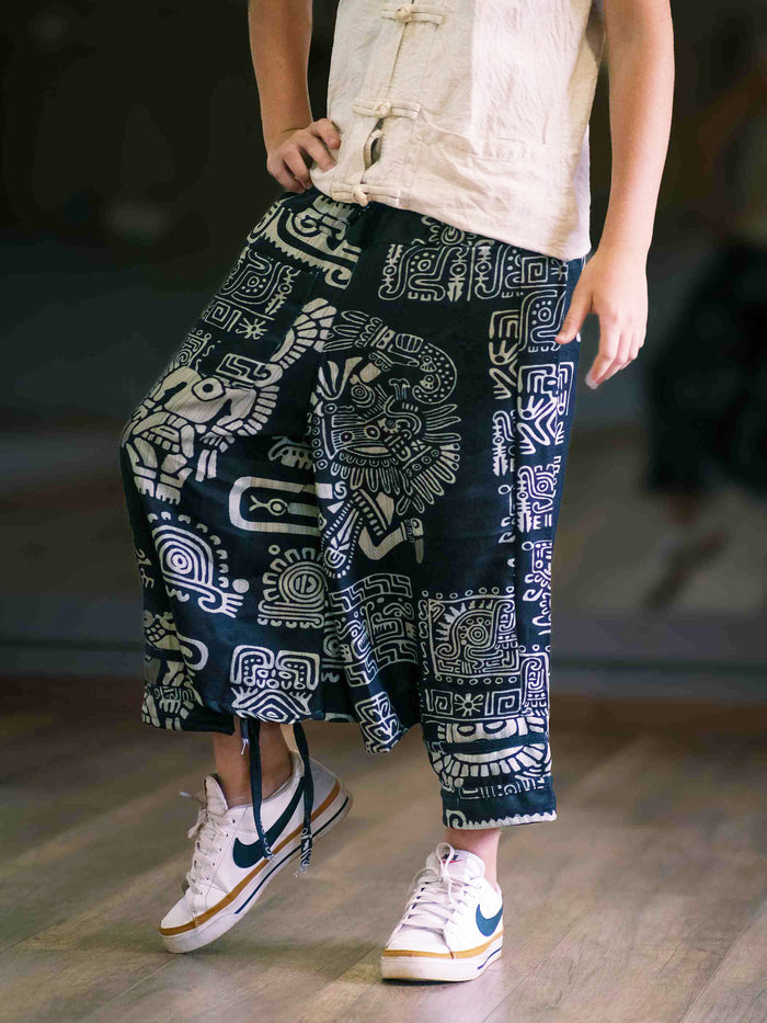 Boy's Kids Tribal Print Baggy Harem Pants For Dance