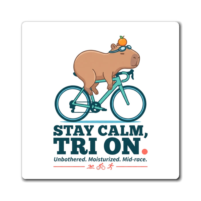 Capybara Triathlete Magnet