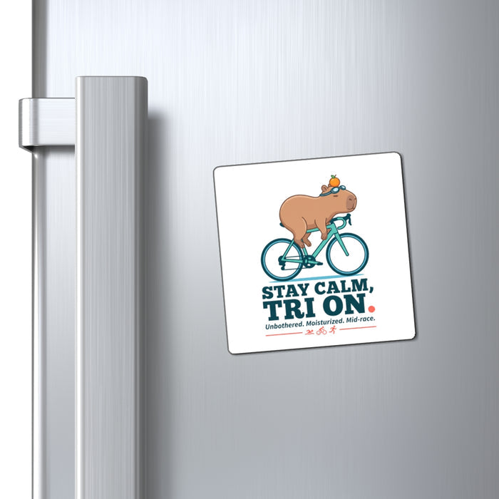 Capybara Triathlete Magnet