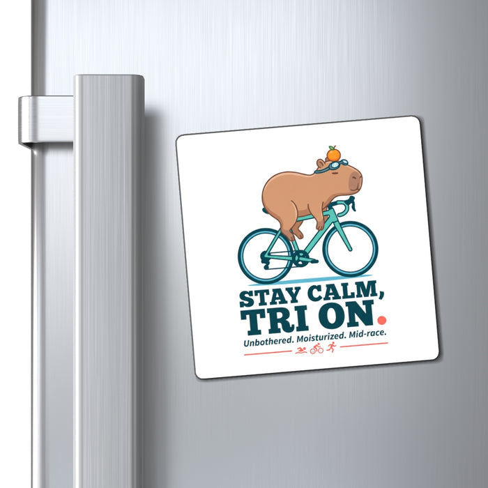 Capybara Triathlete Magnet