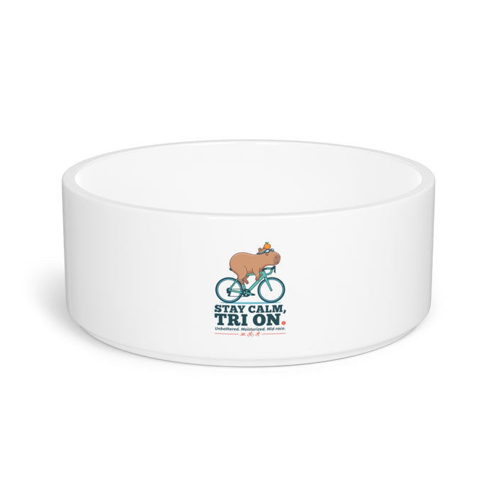 Capybara Triathlete Pet Bowl