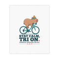 Capybara Triathlete Poster