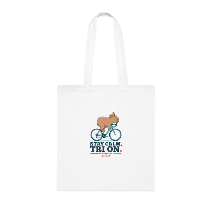 Capybara Triathlete Tote Bag