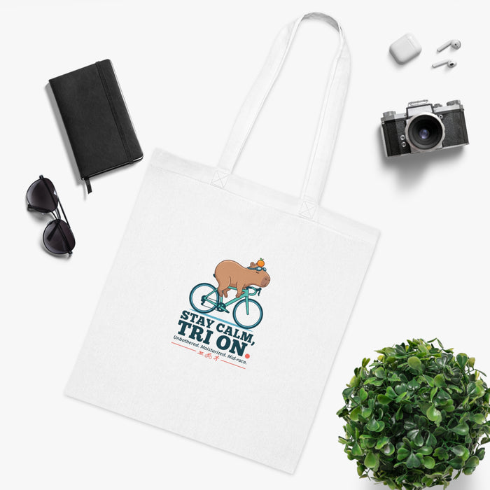 Capybara Triathlete Tote Bag