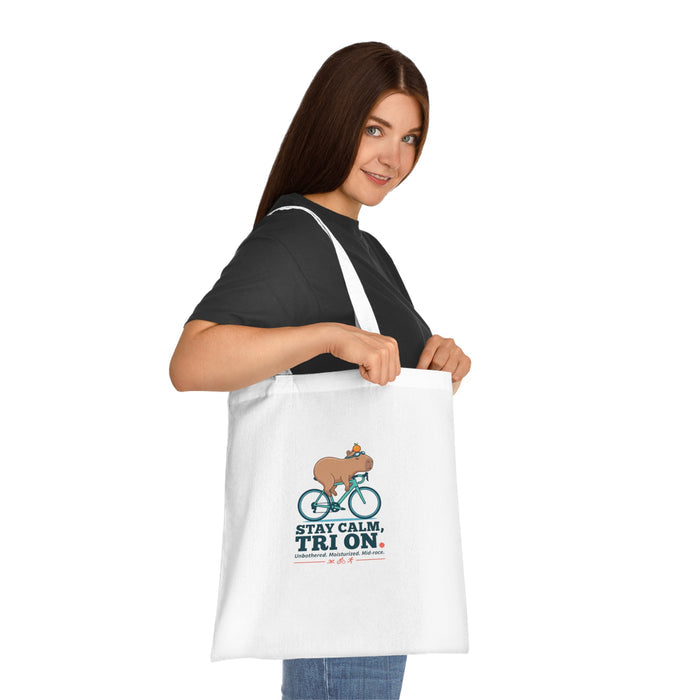 Capybara Triathlete Tote Bag