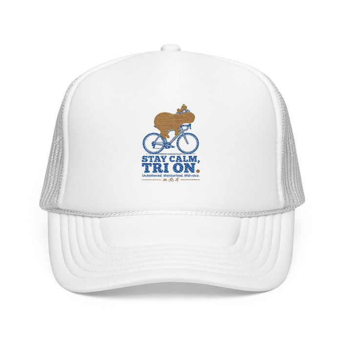 Capybara Triathlete Trucker Cap
