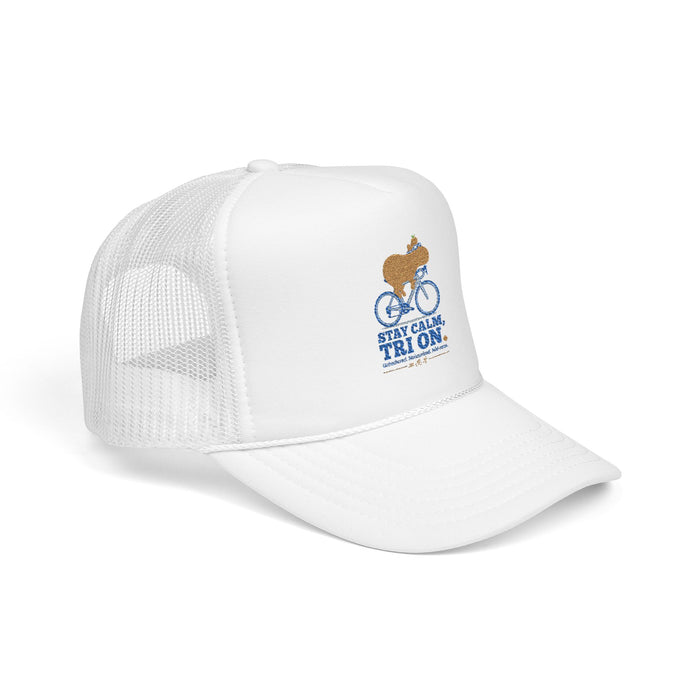 Capybara Triathlete Trucker Cap