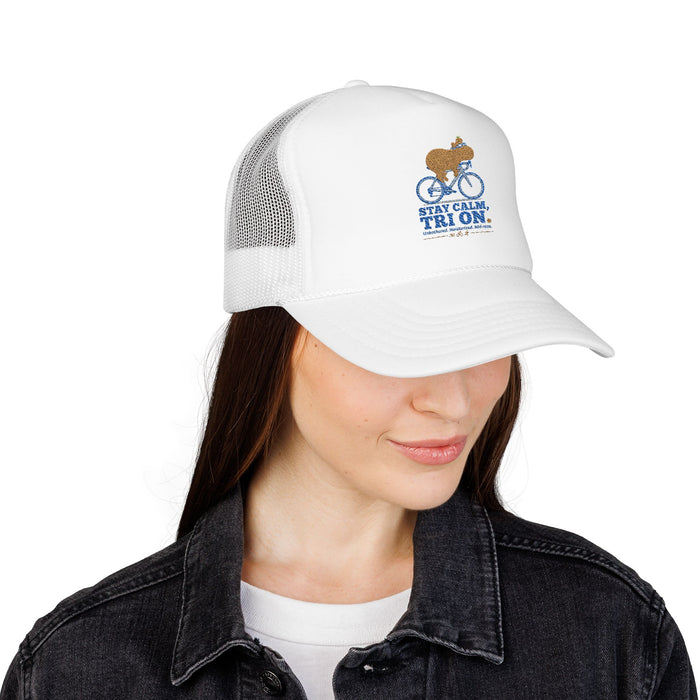Capybara Triathlete Trucker Cap