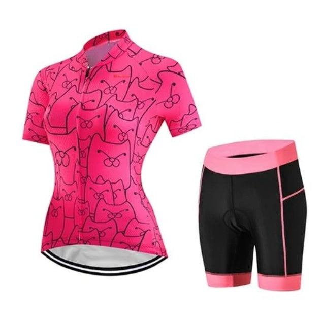 CatPink Customizable Cycling Kit for Triathletes - All Over Prints for triathlon
