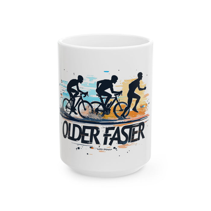 Ceramic Cycling & Running Motivational Mug - alternate view