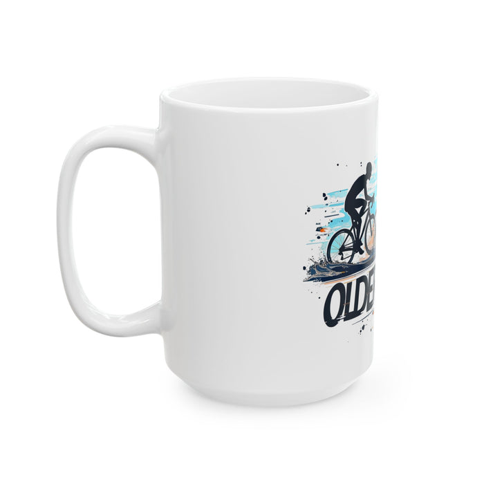 Ceramic Cycling & Running Motivational Mug - size chart