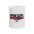 Ceramic Mug — "Durchschnittlich Schnell, Überdurchschnittlich Stolz" Triathlon 70.3 Motiv