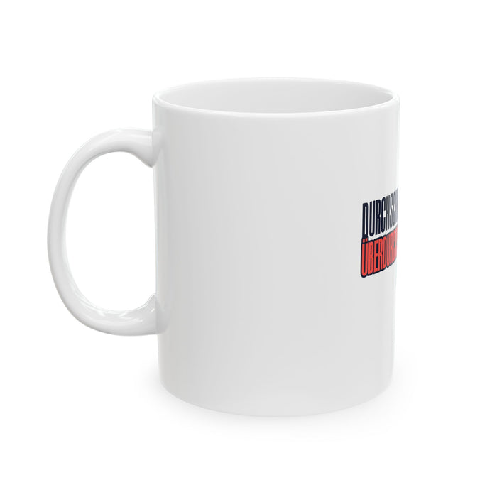 Ceramic Mug — "Durchschnittlich Schnell, Überdurchschnittlich Stolz" Triathlon 70.3 Motiv
