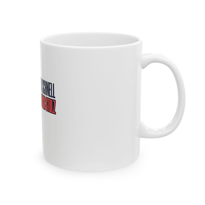 Ceramic Mug — "Durchschnittlich Schnell, Überdurchschnittlich Stolz" Triathlon 70.3 Motiv