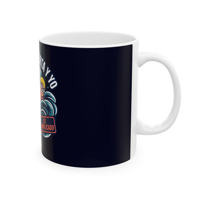 Ceramic Mug — "El Agua Abierta y Yo es Complicado" Open Water Swimming Gift