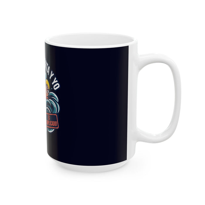 Ceramic Mug — "El Agua Abierta y Yo es Complicado" Open Water Swimming Gift