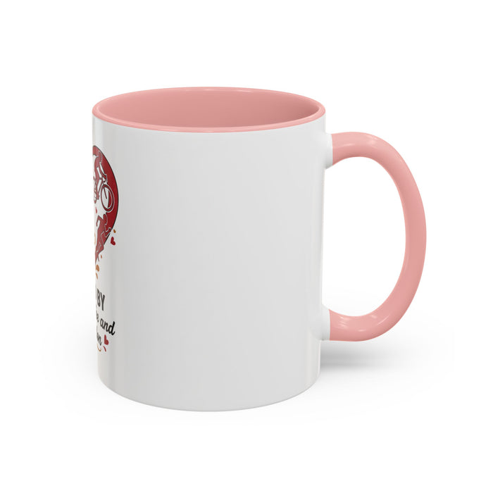 Ceramic Triathlon Accent Coffee Mug 11/15oz - lifestyle view