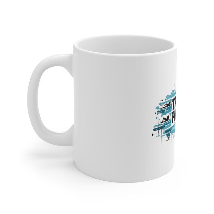Ceramic Triathlon Motivational Mug 11oz - alternate view