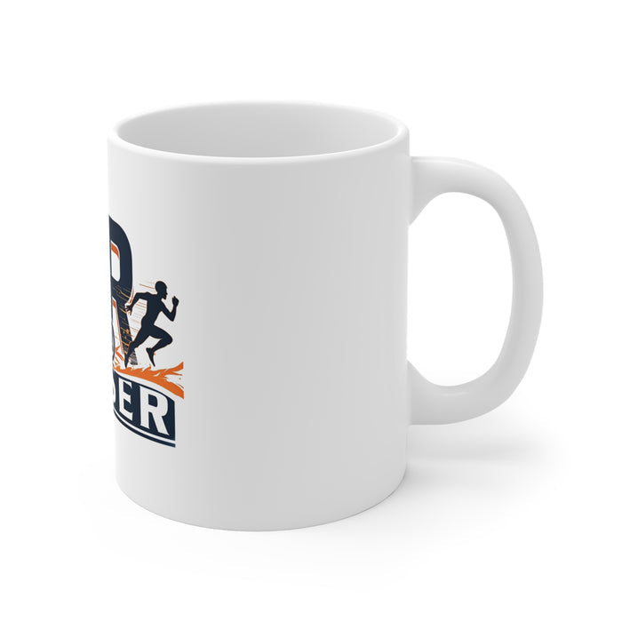 Ceramic Triathlon PR Chaser Mug 11oz - detail view