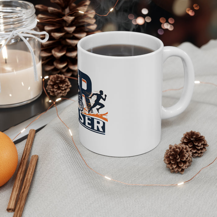 Ceramic Triathlon PR Chaser Mug 11oz - lifestyle view