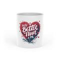 Ceramic Valentine's Coffee Mug with Heart Handle