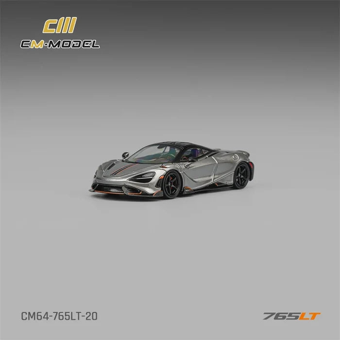 CM MODEL 1:64 765LT Silver Gray Die-Cast Car Model Miniature Gifts