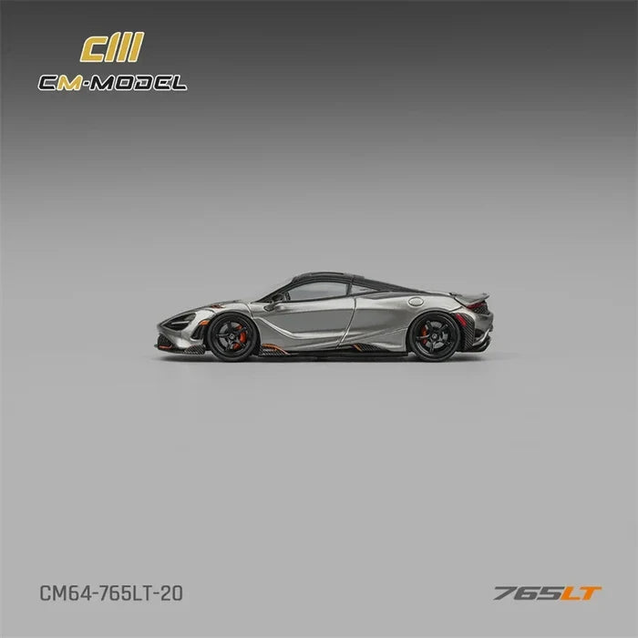 CM MODEL 1:64 765LT Silver Gray Die-Cast Car Model Miniature Gifts