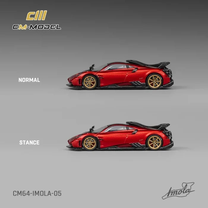 CM MODEL 1:64 Pagani Imola Metallic Red Collection Miniature DieCast Model Car