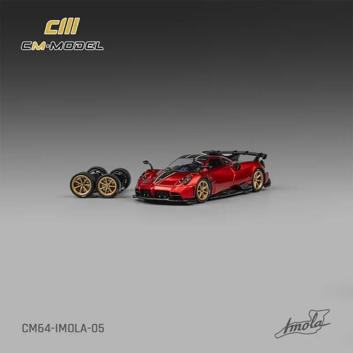 CM MODEL 1:64 Pagani Imola Metallic Red Collection Miniature DieCast Model Car