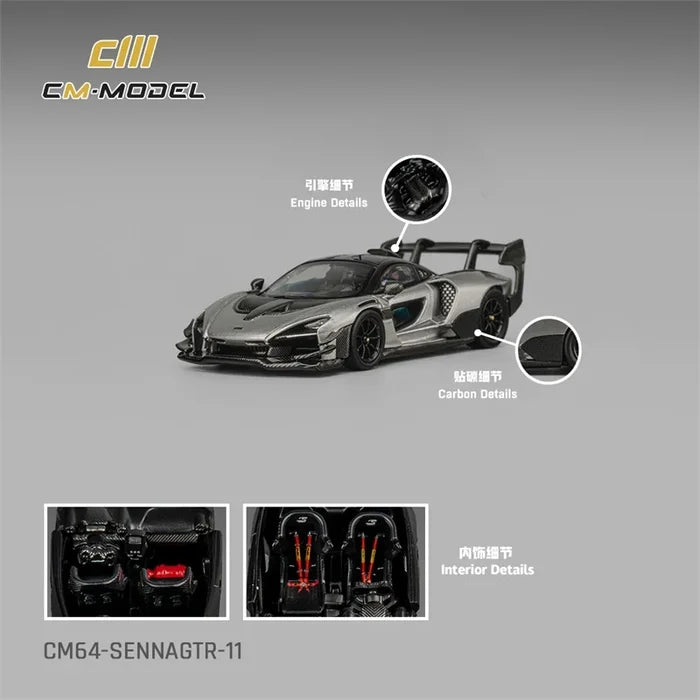 CM MODEL 1:64 Senna Die-Cast Car Model Miniature Gifts