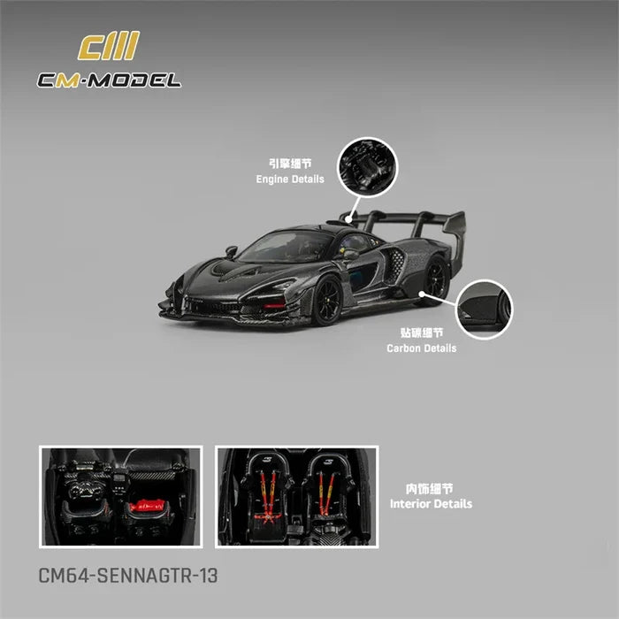CM MODEL 1:64 Senna Die-Cast Car Model Miniature Gifts