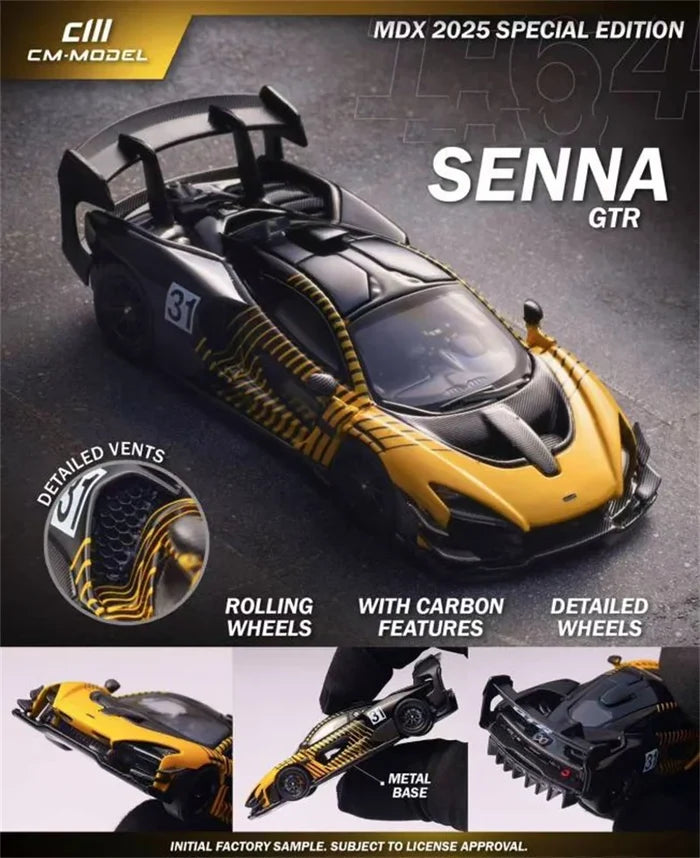 CM MODEL 1:64 SennaGTR MDX2025 Diecast Model Car