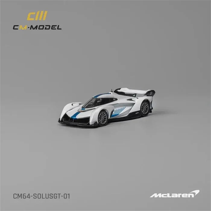 CM MODEL  1:64  SolusGT Blue White Diecast Model Car