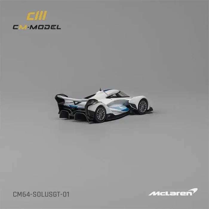 CM MODEL  1:64  SolusGT Blue White Diecast Model Car