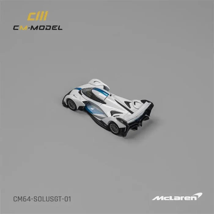 CM MODEL  1:64  SolusGT Blue White Diecast Model Car