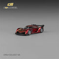 CM MODEL 1:64 SolusGT Metallic wine red with gold line Diecast Model Car