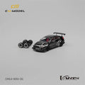 CM MODEL 1:64 Varis WideBody 2.0 Chome Black Diecast Model Car