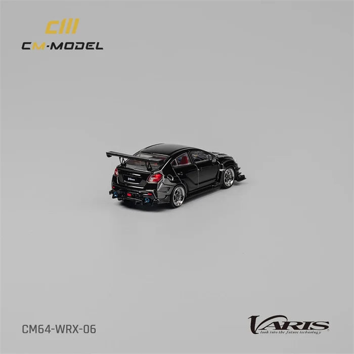 CM MODEL 1:64 Varis WideBody 2.0 Chome Black Diecast Model Car