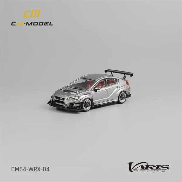 CM MODEL  1:64 Varis Widebody 2.0 WRX Silver Diecast Model Car