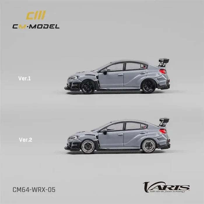 CM MODEL  1:64 WRX Varis Widebody 2.0 Gray Diecast Model Car