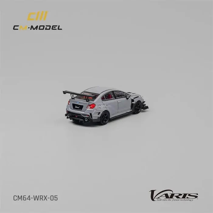 CM MODEL  1:64 WRX Varis Widebody 2.0 Gray Diecast Model Car